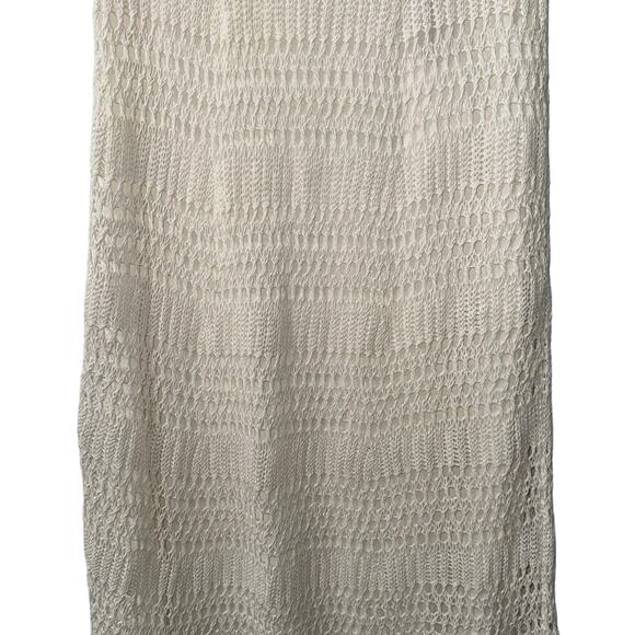 NWT! Theory Pull-On Crochet Knit Lace Ivory Maxi Skirt - Size Medium - Picture 11 of 12